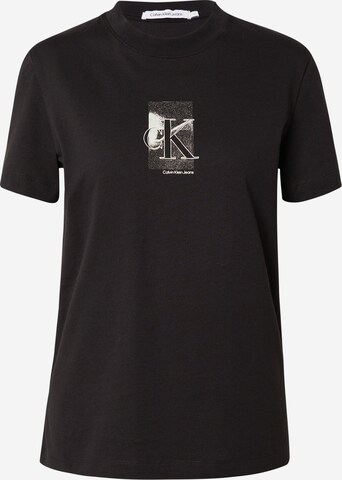 T-shirt Calvin Klein Jeans en noir : devant