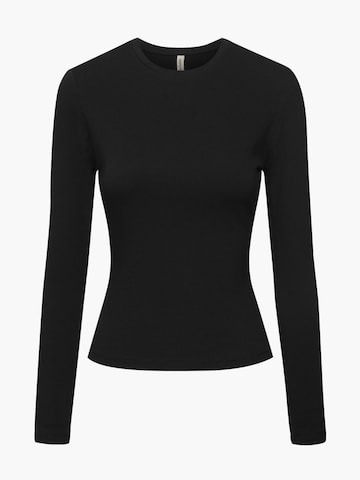 cfab (formerly creamy fabrics) Shirt 'Cotton Longsleeve'‌‌‌‌‌‌ in Schwarz: Vorderseite