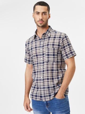 Coupe regular Chemise AÉROPOSTALE en bleu : devant