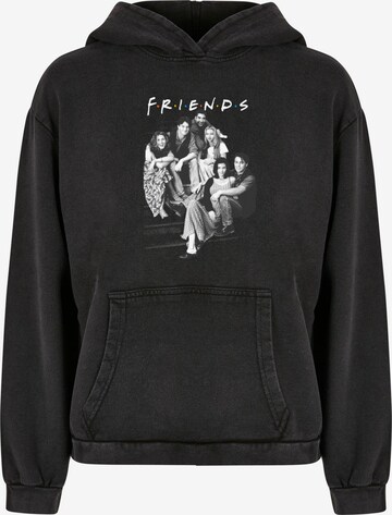 ABSOLUTE CULT Sweatshirt 'Friends - Group Stairs' in Zwart: voorkant