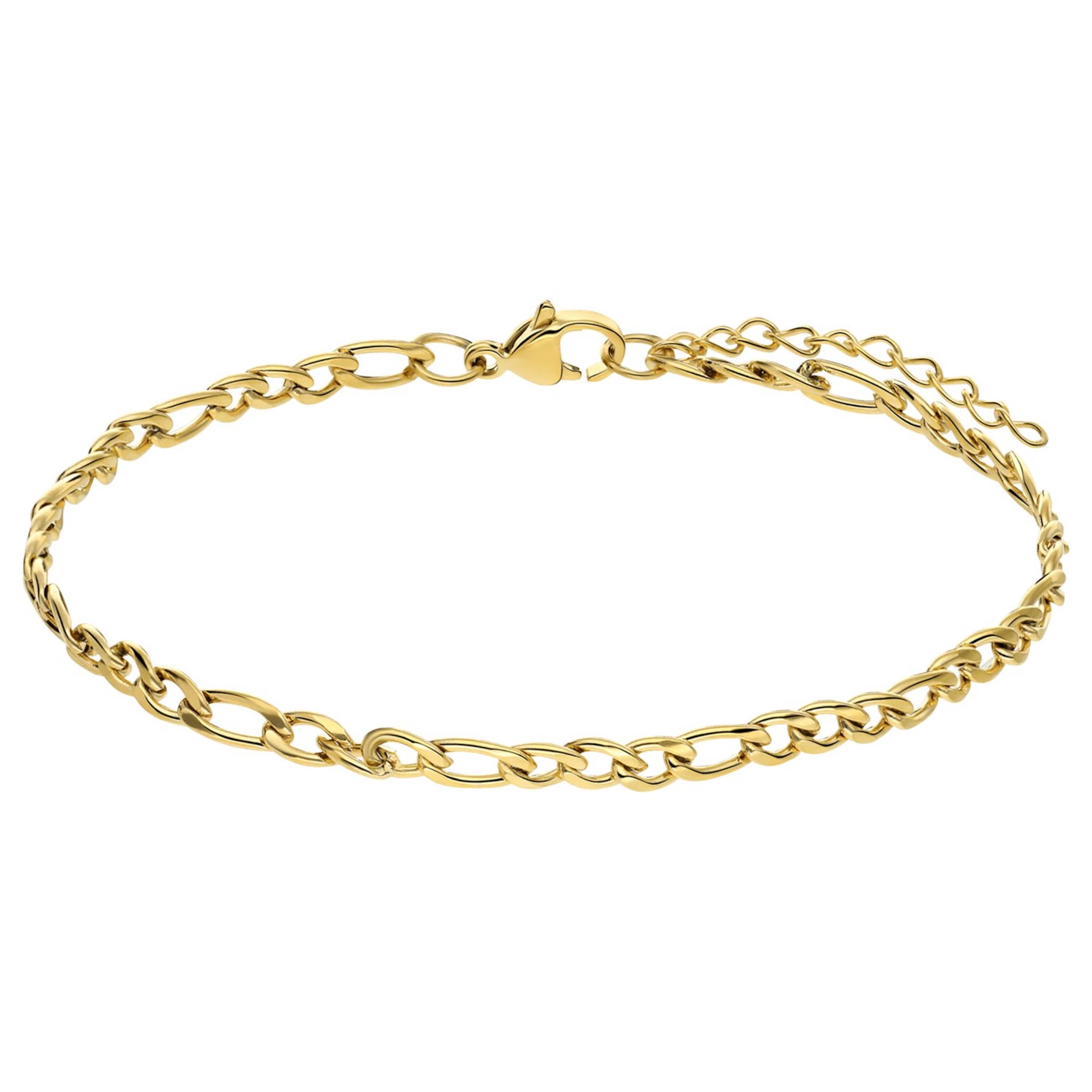 Lucardi Bracelet 'Glitzerndes Basic' in Gold: front