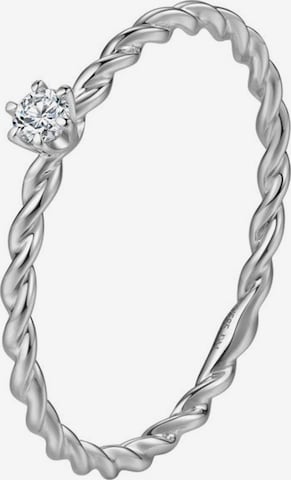 Dear Me Ring 'Together Diamond' in Zilver: voorkant