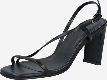 LeGer by Lena Gercke Sandalen met riem 'Helene' in Zwart: voorkant