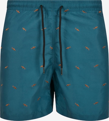 Urban Classics Board Shorts in Green: front