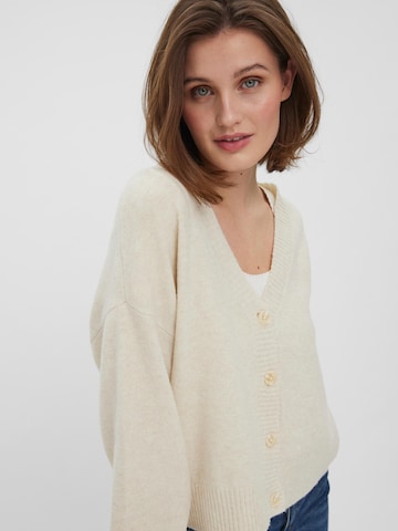 VERO MODA Knit Cardigan 'Doffy' in Beige