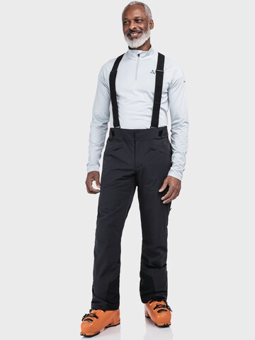 Coupe slim Pantalon outdoor Schöffel en noir