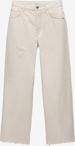 Pull&Bear regular Jeans i beige: forside