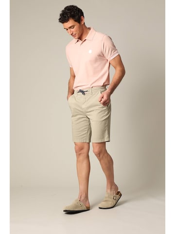 Coupe slim Pantalon 'Mathy' Deeluxe en beige