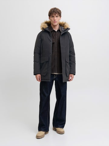 JACK & JONES Χειμερινό παρκά 'JJCAMP' σε μαύρο