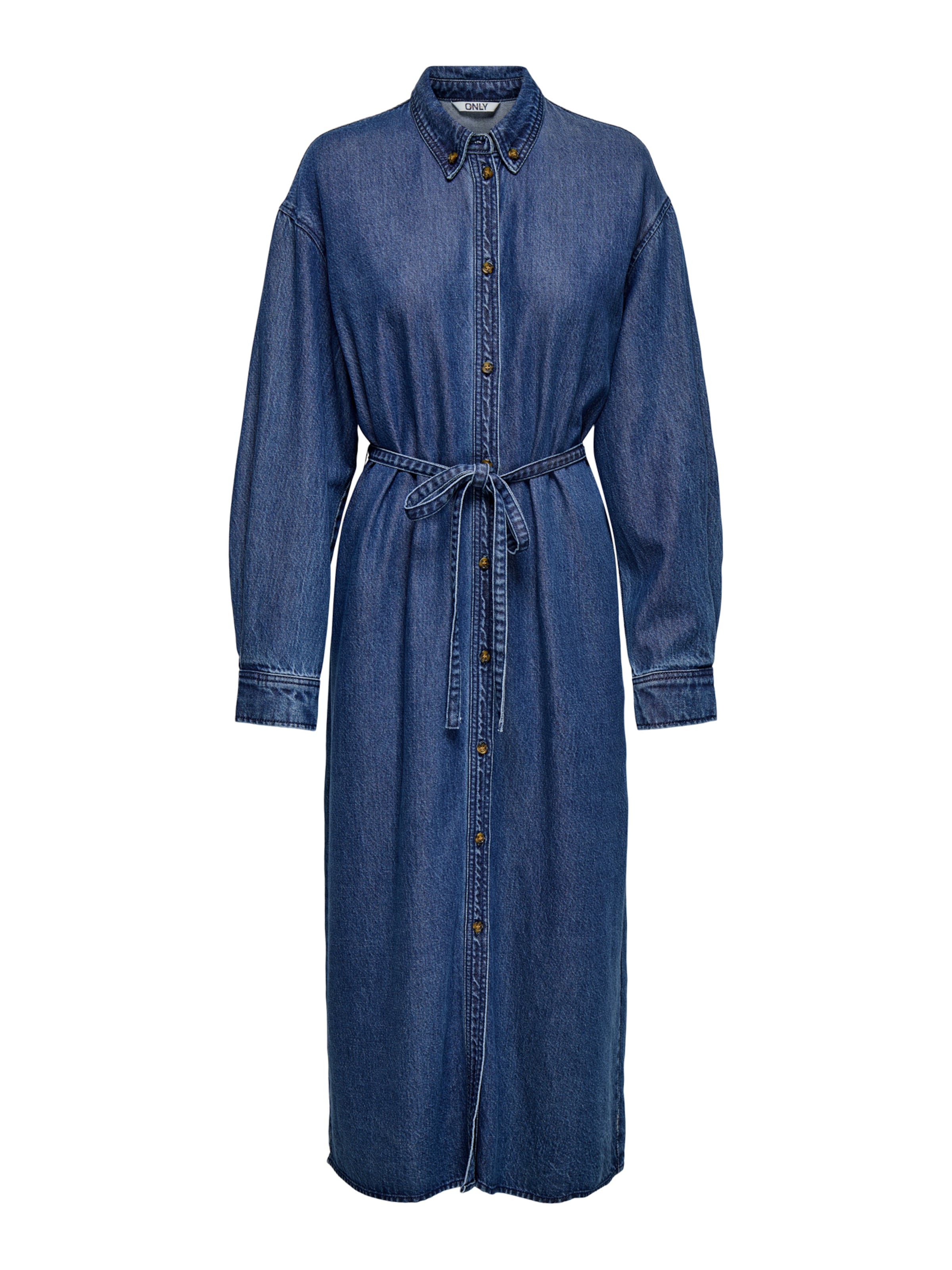 ONLY Skjortklänning 'ONLKATHRINE' i blå: framsida