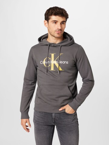 Calvin Klein Jeans Sweatshirt 'Essentials' in Grijs: voorkant