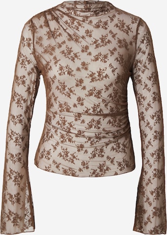 & Other Stories Majica | rjava barva: sprednja stran