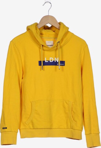 Superdry Sweatshirt & Zip-Up Hoodie in XL in Yellow: front