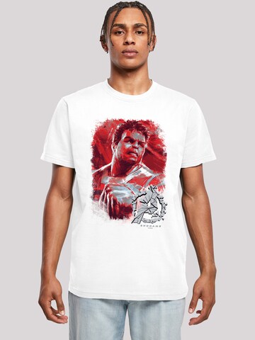 F4NT4STIC Shirt 'Marvel' in Wit: voorkant