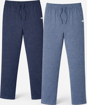 PANTONECLO Pyjama lang 'Pantoneclo Men’s Night Wear Long Pajama- 2 PCS' in Blauw: voorkant