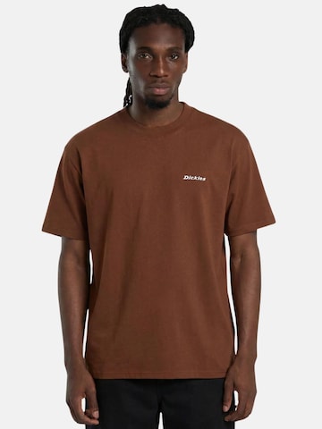 DICKIES T-shirt 'DICKIES LORETTO SS' i brun: framsida