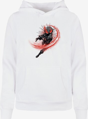 ABSOLUTE CULT Sweatshirt 'Aquaman - Black Manta' in Wit: voorkant