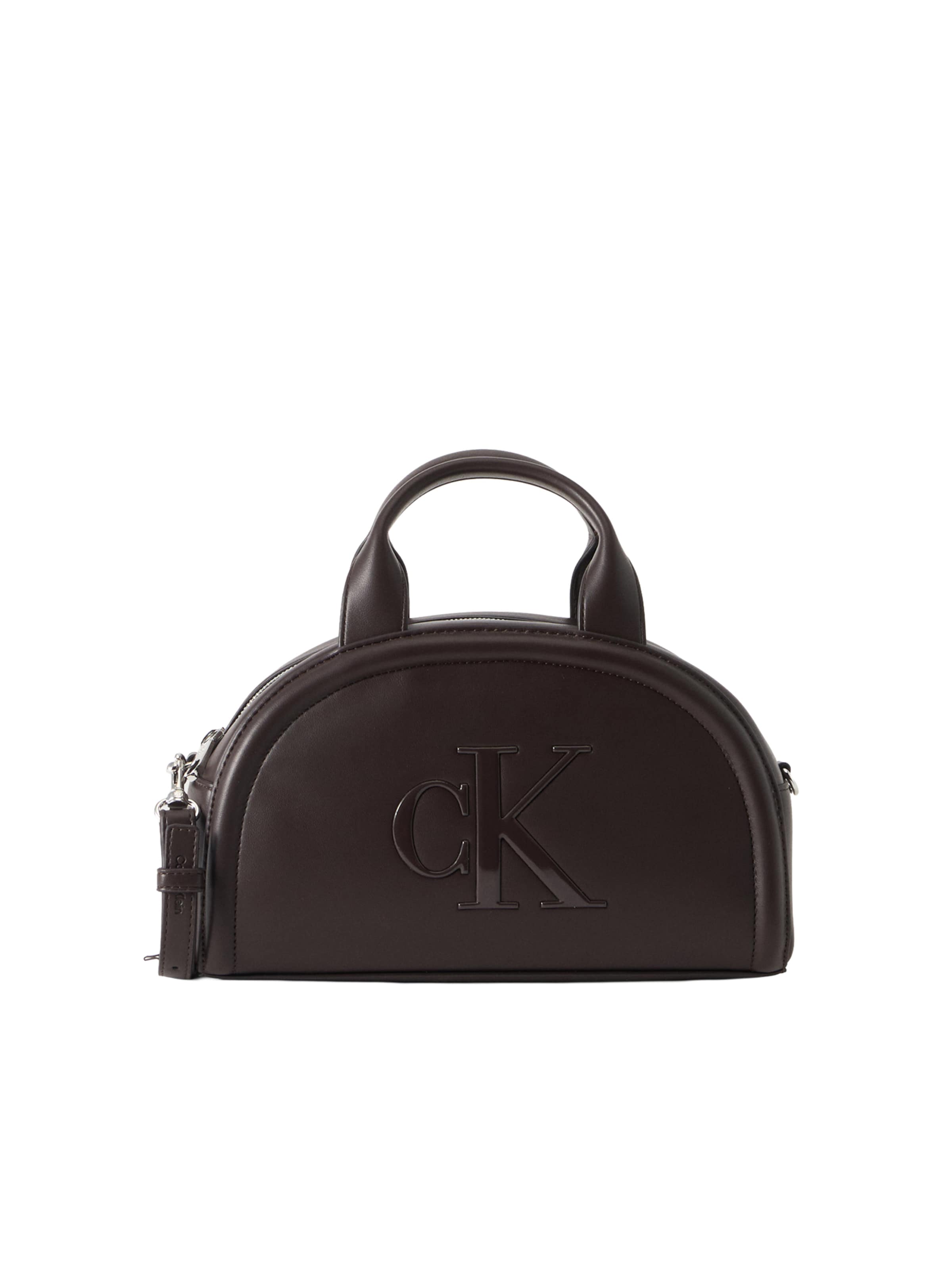 Calvin Klein Torba za čez ramo 'BOLD' | rjava barva: sprednja stran