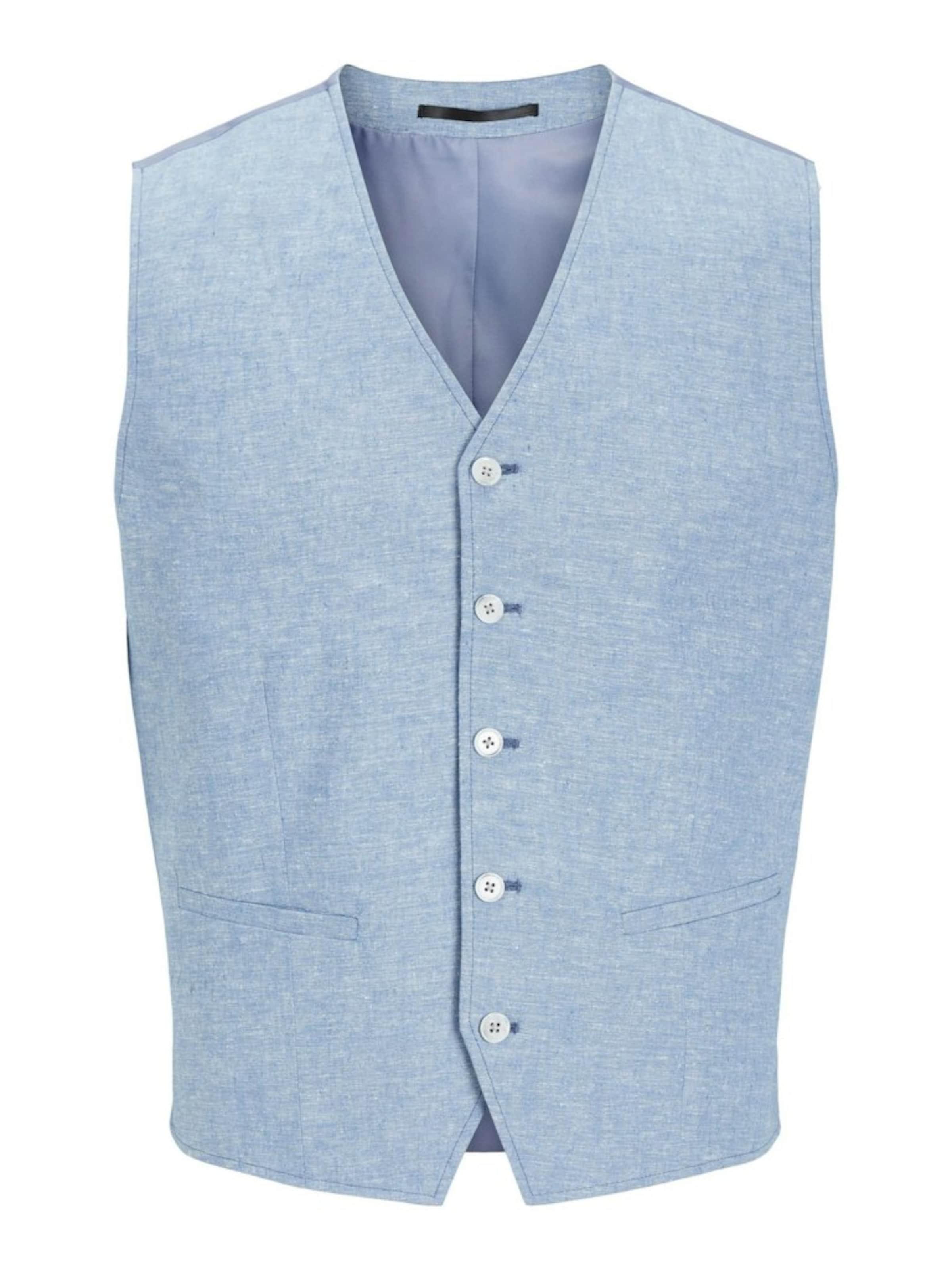 JACK & JONES Gilet in Blauw: voorkant