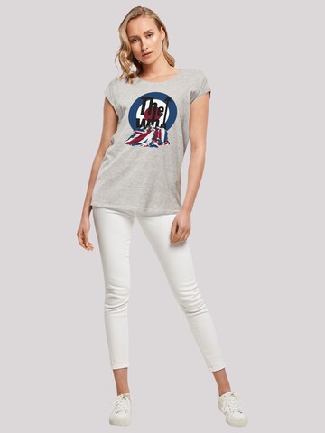 F4NT4STIC T-Shirt 'The Who Flag Blanket' in Grau