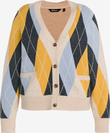 Cardigan Ulla Popken en beige : devant