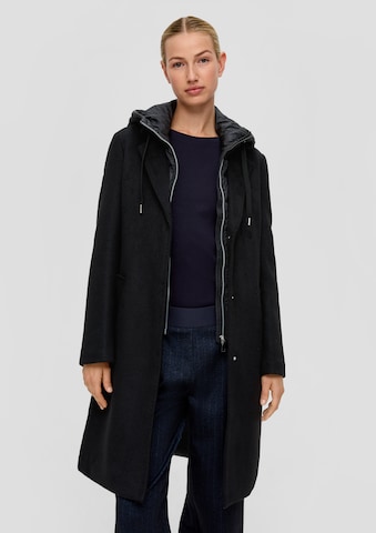 Manteau mi-saison s.Oliver en noir : devant