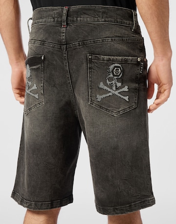 Philipp Plein Regular Jeans 'Skull' in Grijs