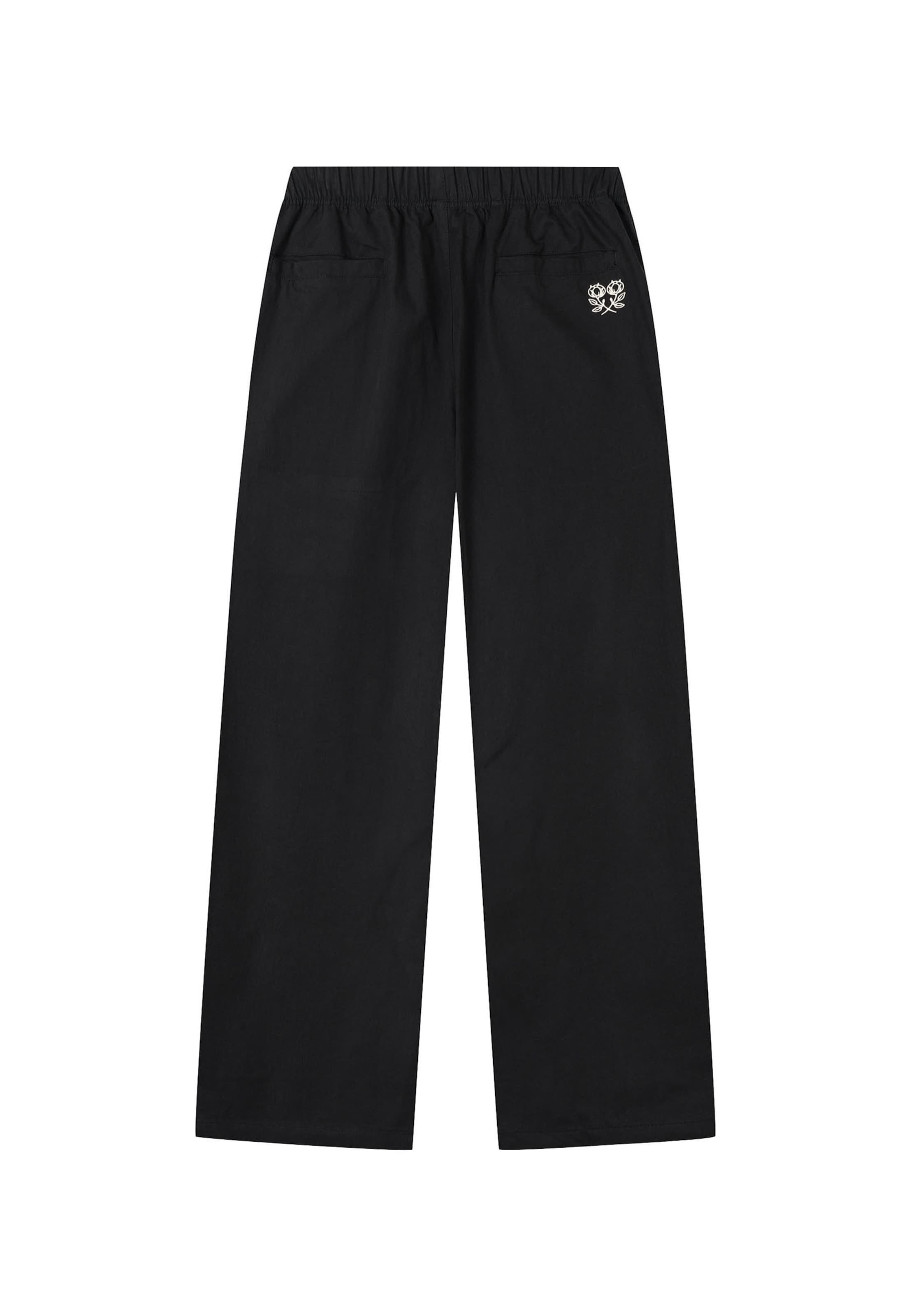 Another Cotton Lab - Loosefit Pantalón en negro