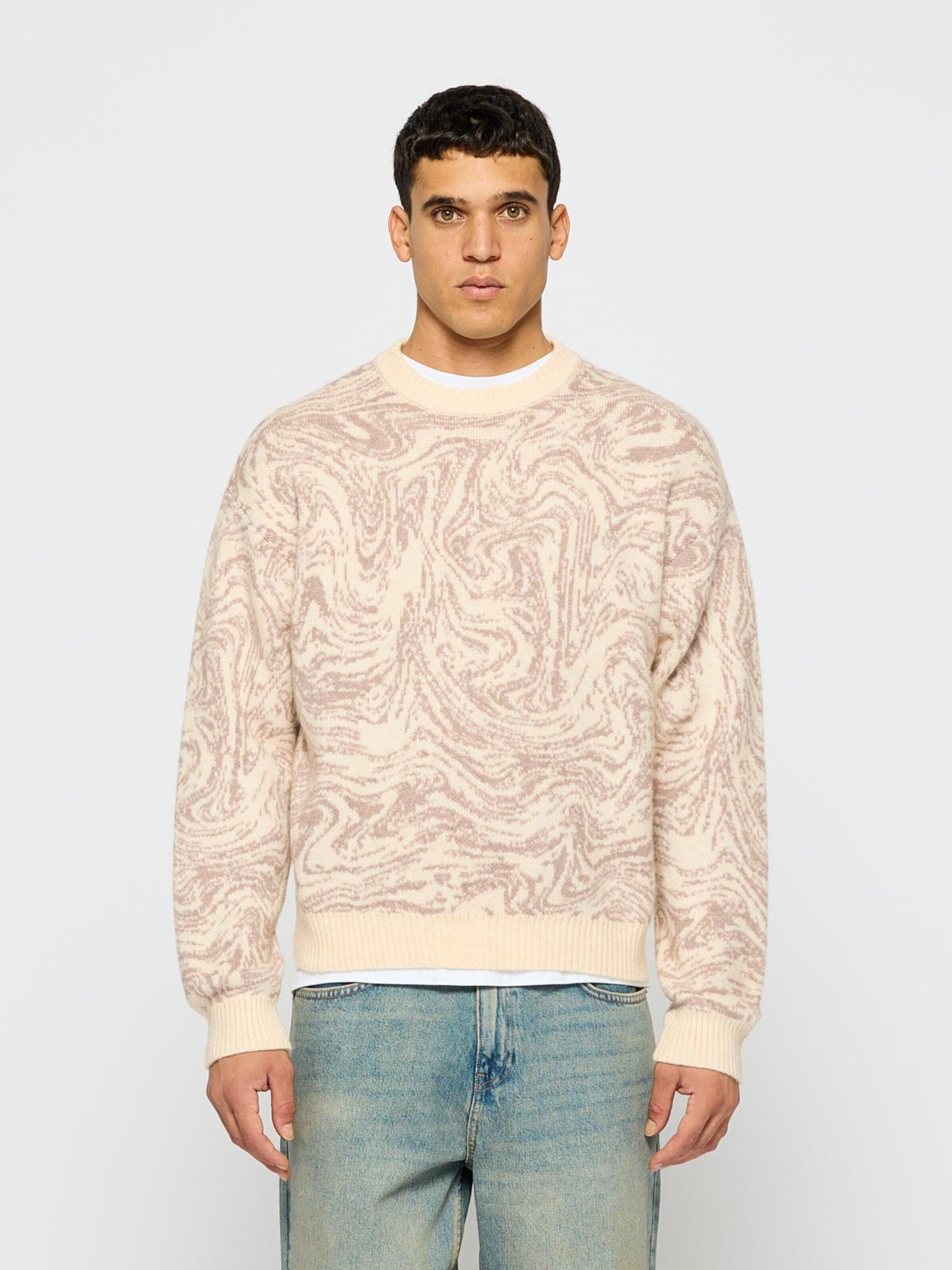 Burocs Sweater in Beige: front