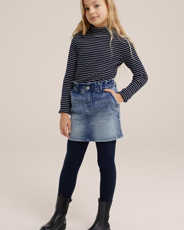 T-Shirt WE Fashion en bleu