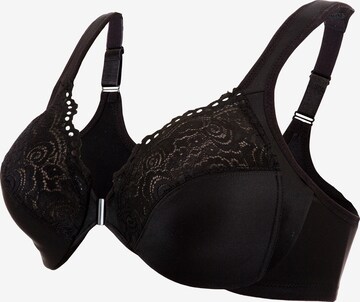 GLAMORISE T-shirt Bra in Black: front