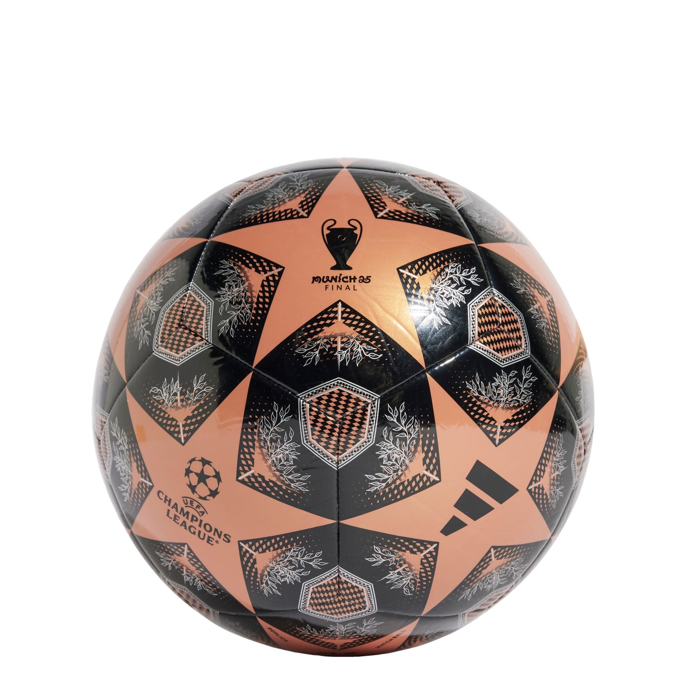 Pallone 'UCL Club 24/25 Knockout Phase' di ADIDAS PERFORMANCE in nero: frontale