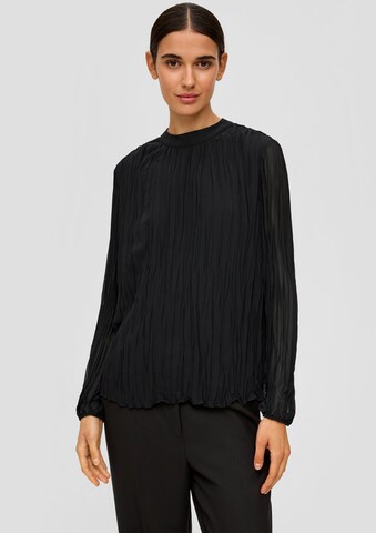 s.Oliver BLACK LABEL Blouse in Zwart: voorkant