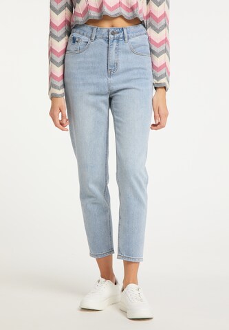 myMo NOW Regular Jeans in Blauw: voorkant