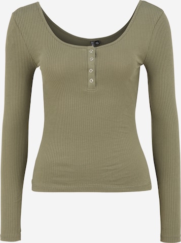 Pieces Petite Shirt 'KITTE' in Groen: voorkant