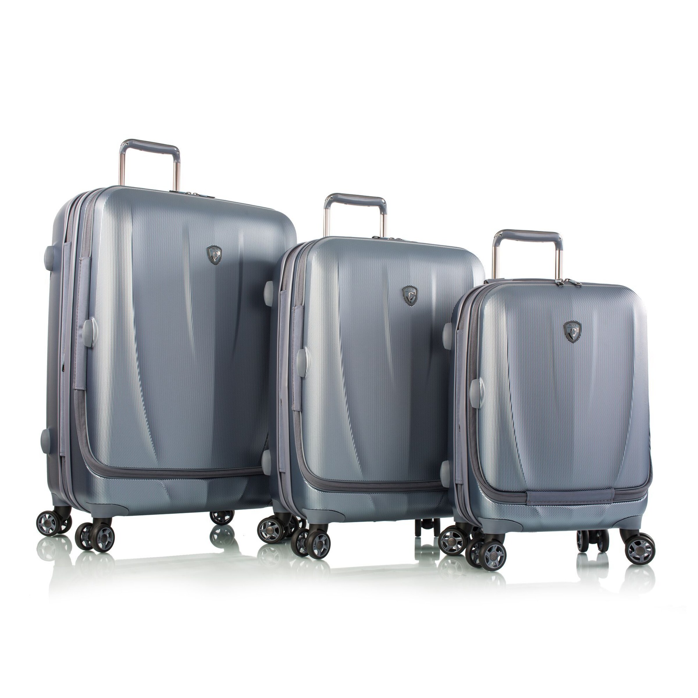 Heys Suitcase Set 'Vantage' in Grey: front