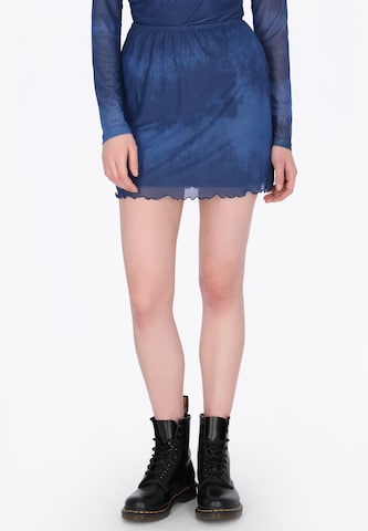 myMo ROCKS Skirt in Blue: front