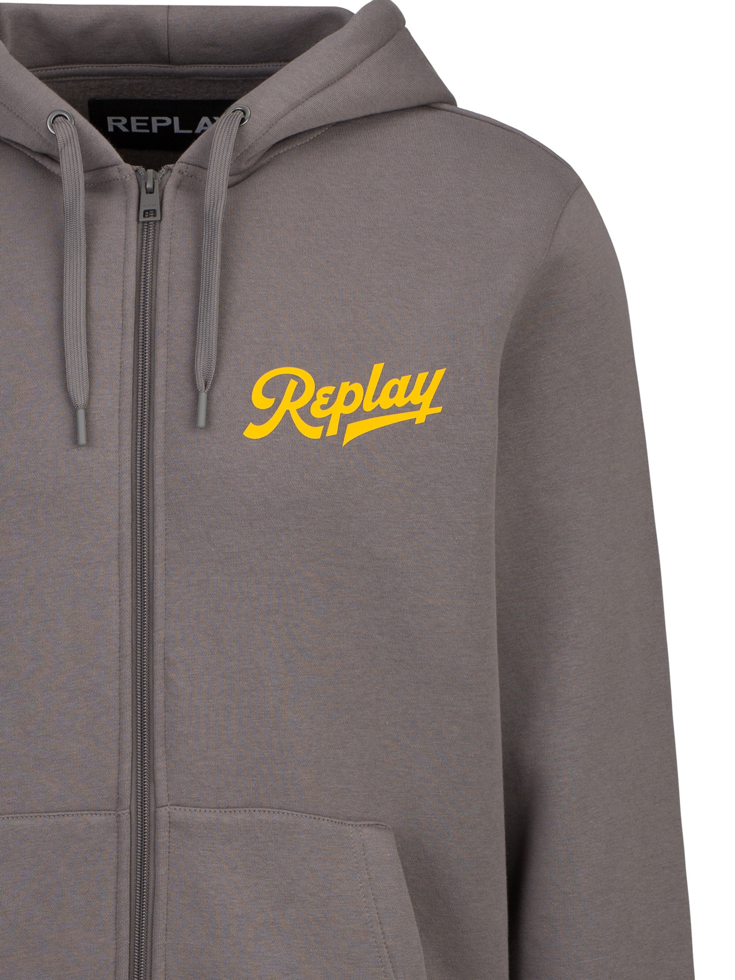 REPLAY Sweatvest in Grijs