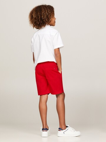 Regular Pantalon TOMMY HILFIGER en rouge