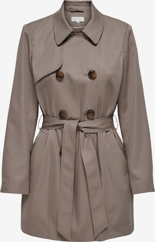 ONLY Between-Seasons Coat in Brown: front