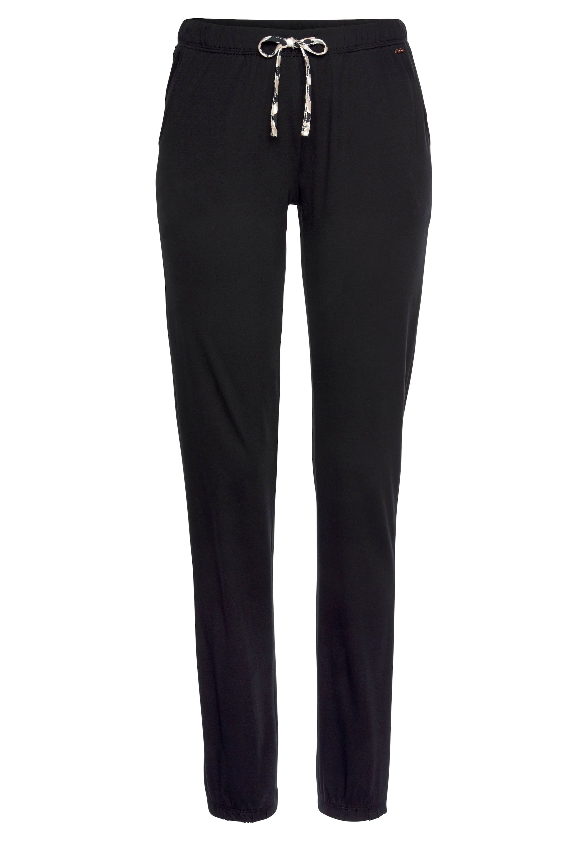 LASCANA - Pantalón de pijama en negro: frente