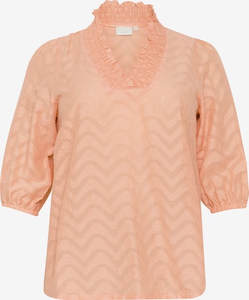 Chemisier 'Vitana' KAFFE CURVE en orange : devant