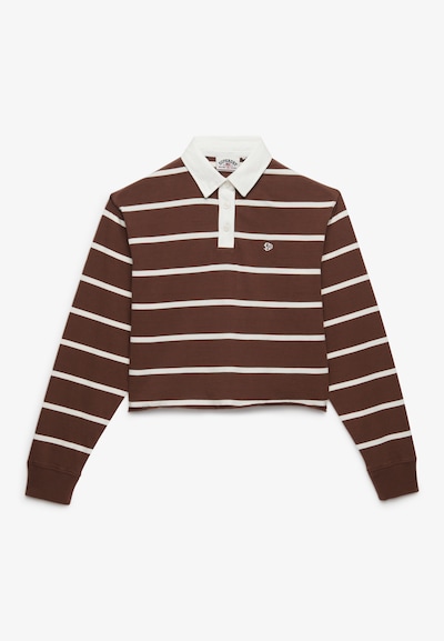 Superdry & Co Shirt 'Athletic Essential' in S in de kleur Bruin / Wit, Productweergave