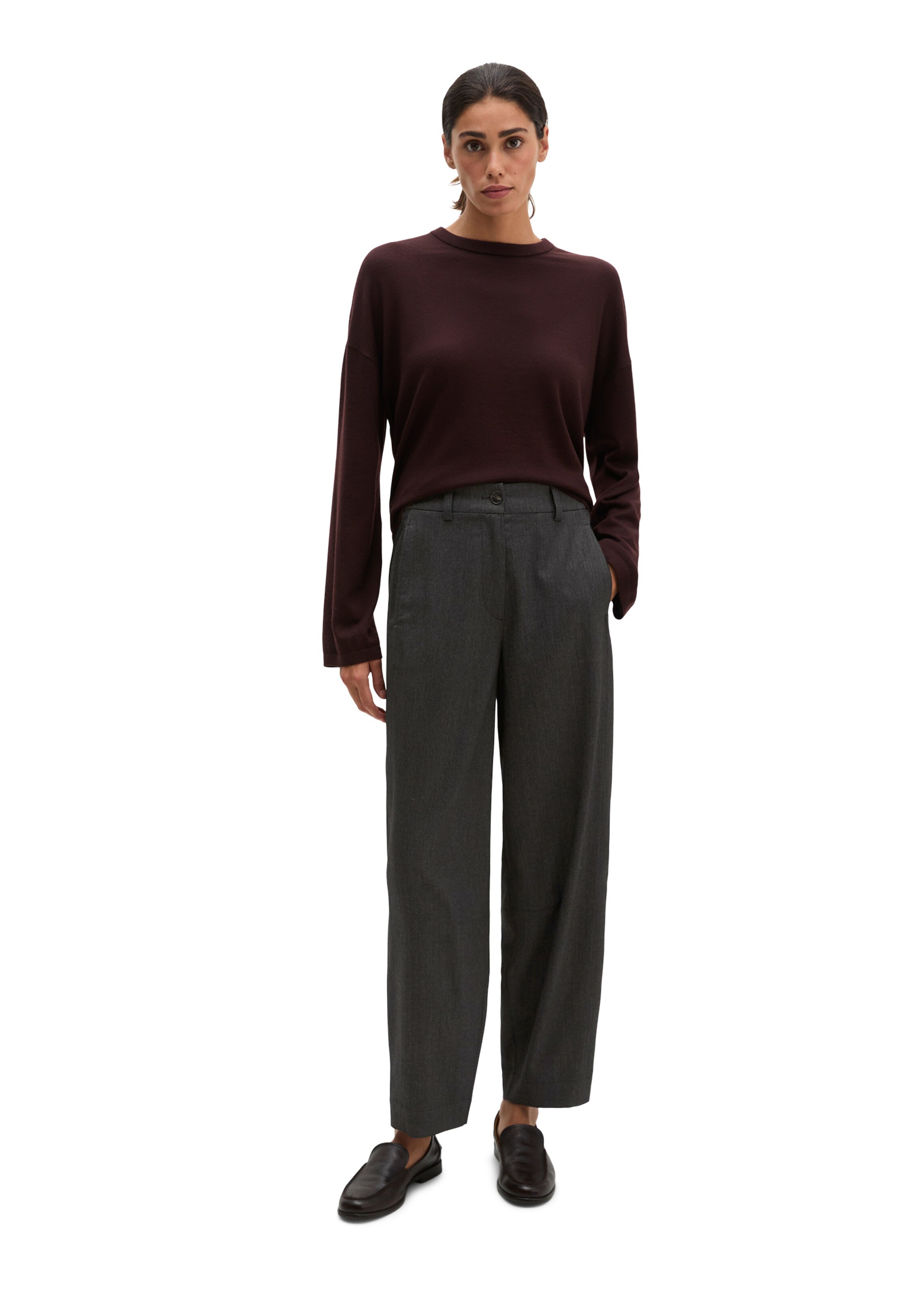 Marc O'Polo Barrel Hose 'Minu' in Schwarz