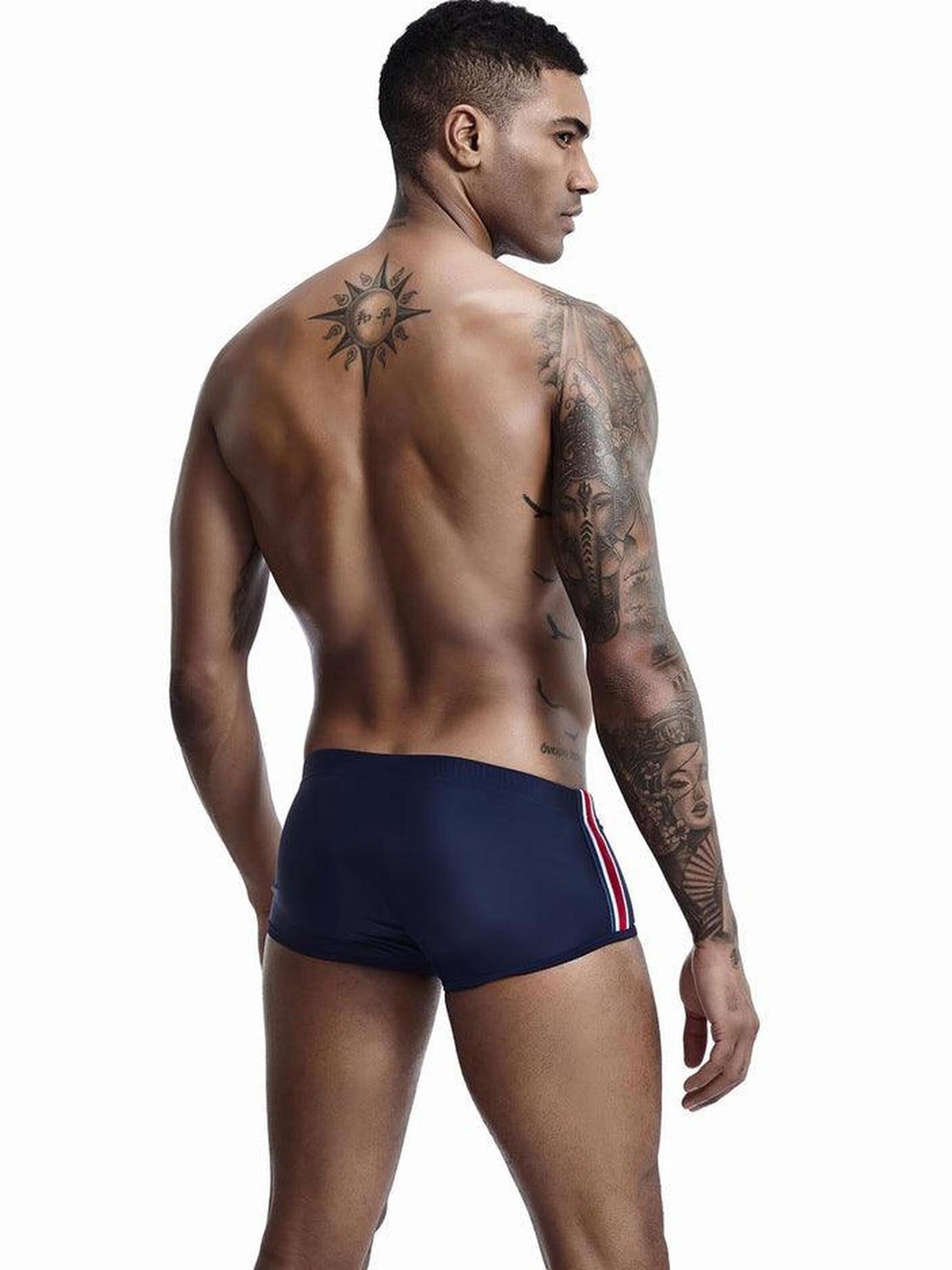 SEOBEAN Swim Trunks in Blue