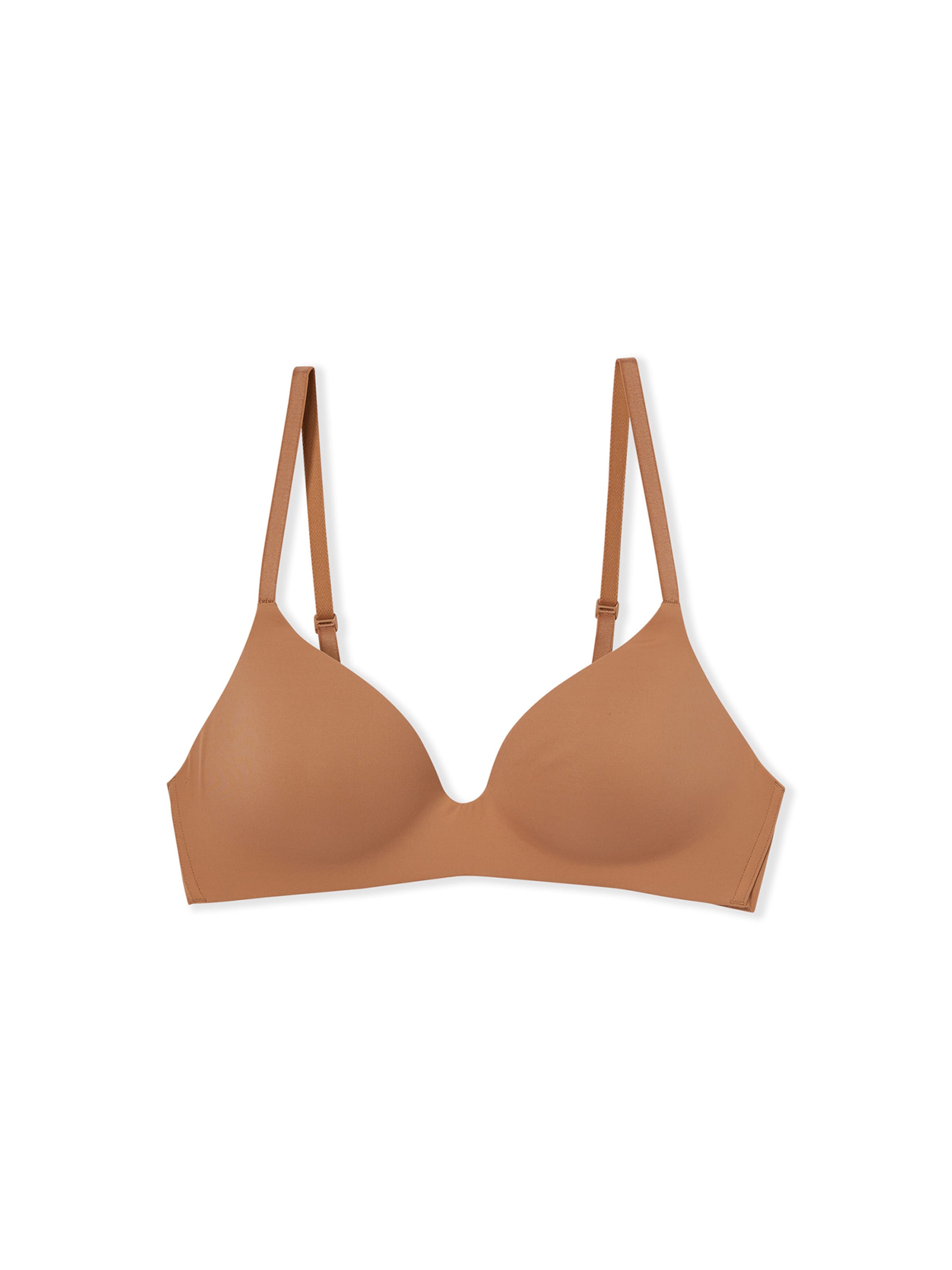 ETAM Triangel BH 'Pure Invisible' in Bruin: voorkant