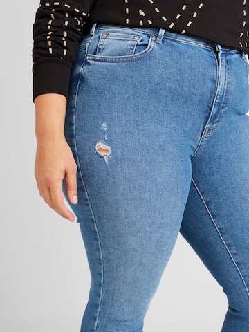 ONLY Carmakoma Skinny Jeans 'ICONIC' in Blauw