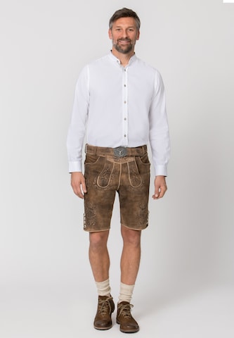 STOCKERPOINT Comfort fit Klederdracht overhemd 'Camillo' in Wit