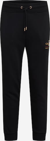 GANT Tapered Trousers in Black: front