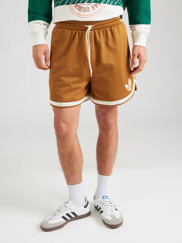 ADIDAS ORIGINALS Ohlapna forma Hlače | rjava barva: sprednja stran